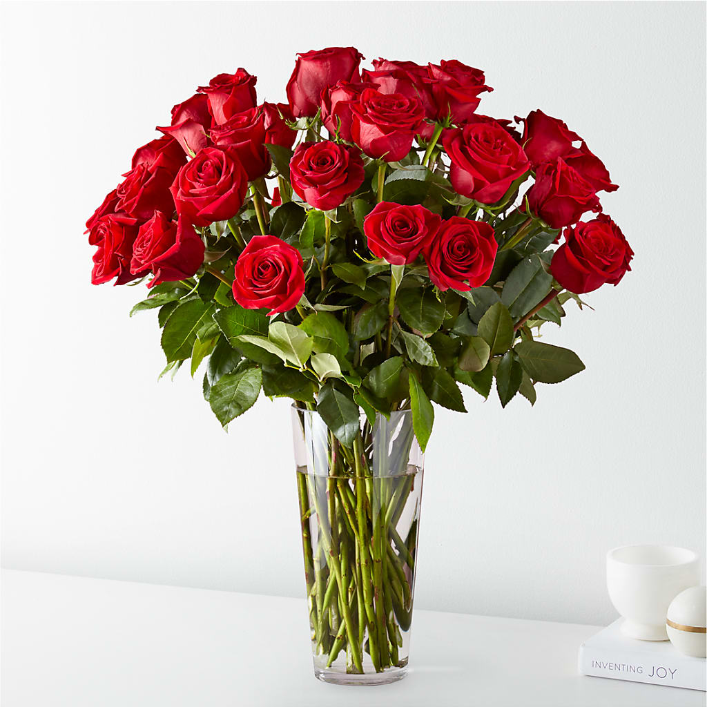 Long Stem Red Rose Bouquet – VINE & IVY FLOWERS, Suffield CT