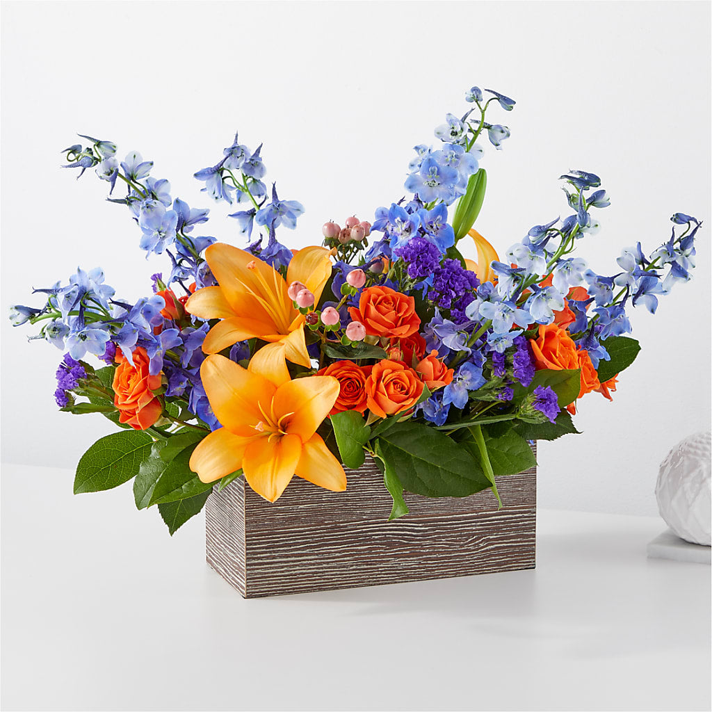 Radiant Citrus Box Bouquet – VINE & IVY FLOWERS, Suffield CT