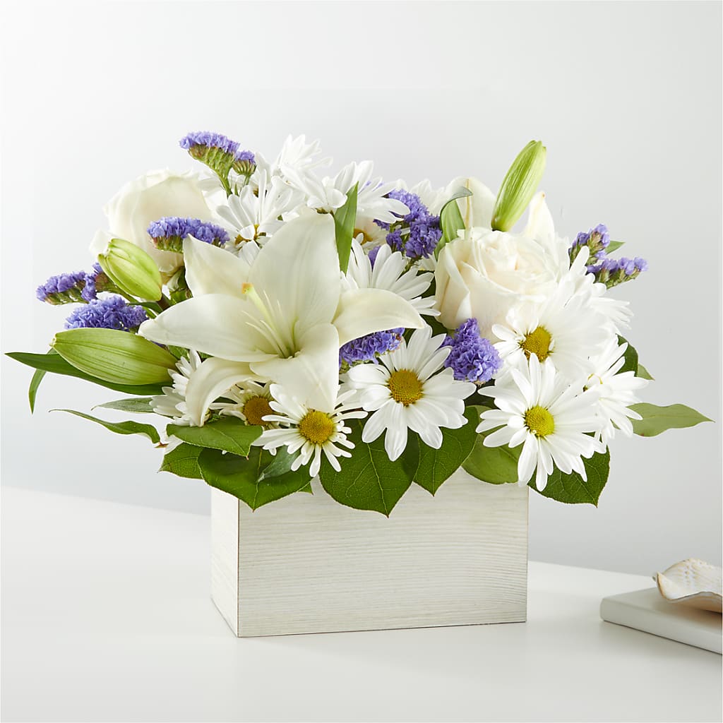 Beyond Blue Box Bouquet – VINE & IVY FLOWERS, Suffield CT