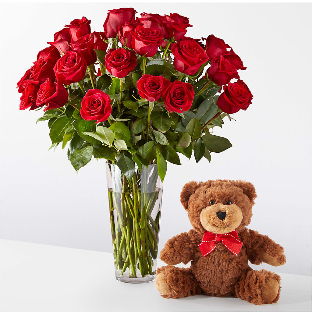 Romantic Long Stem Red Rose Bouquet Bundles – VINE & IVY FLOWERS, Suffield CT