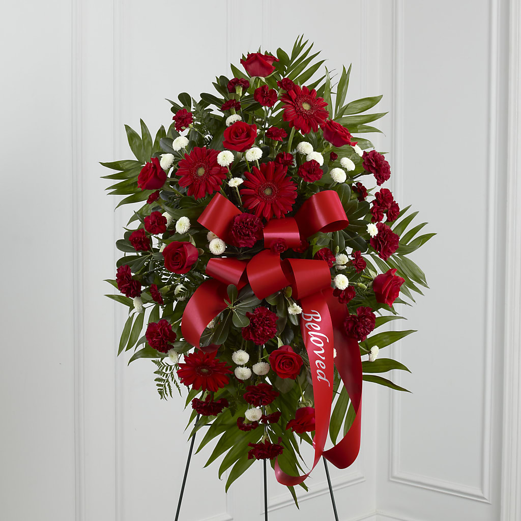 Treasured Memories Standing Spray – VINE & IVY FLOWERS, Suffield CT