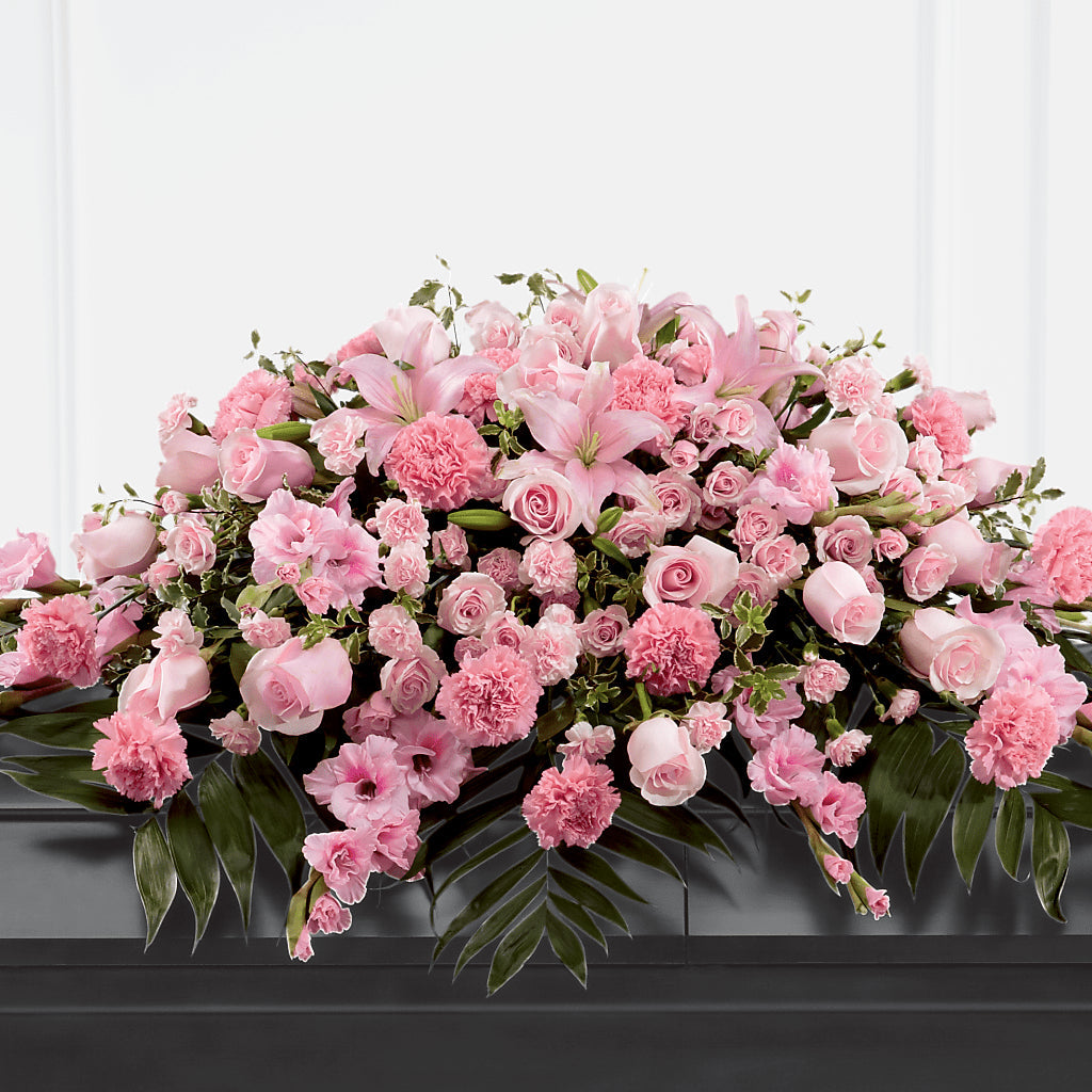 Garden of Comfort Casket Spray (Standard) – VINE & IVY FLOWERS, Suffield CT
