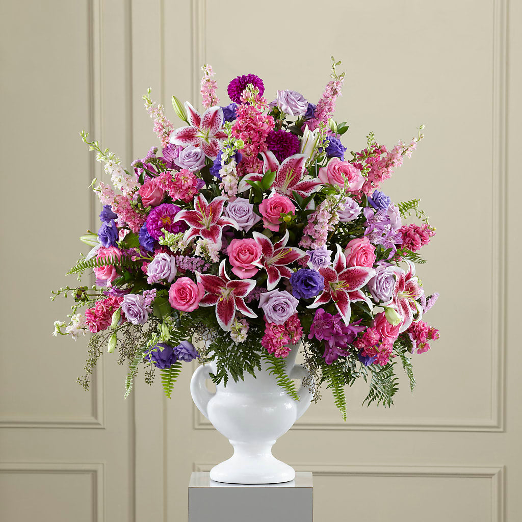 Peaceful Tribute Arrangement – VINE & IVY FLOWERS, Suffield CT