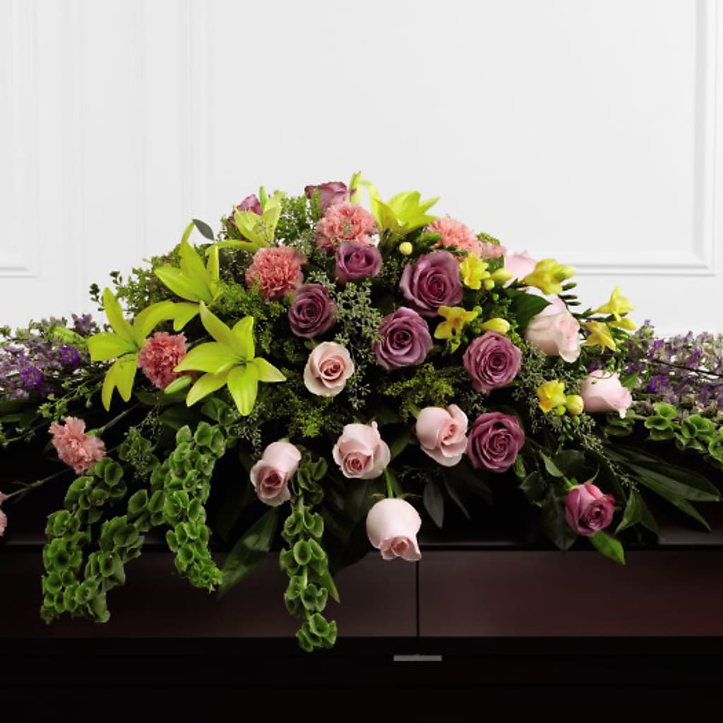 Forever Beloved Casket Spray – VINE & IVY FLOWERS, Suffield CT