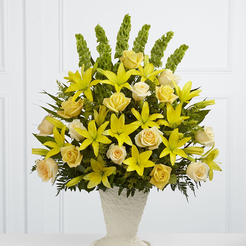Golden Memories Arrangement – VINE & IVY FLOWERS, Suffield CT