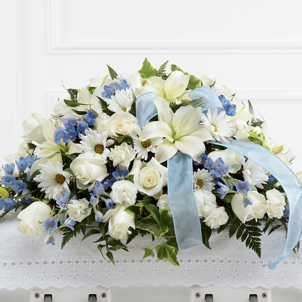 Tender Treasure Casket Spray – VINE & IVY FLOWERS, Suffield CT