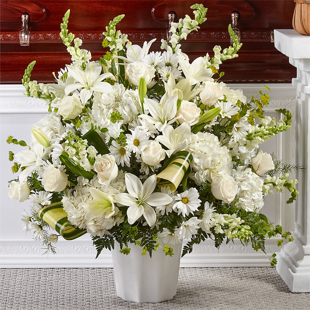 Thoughts of Tranquility Floor Basket – VINE & IVY FLOWERS, Suffield CT
