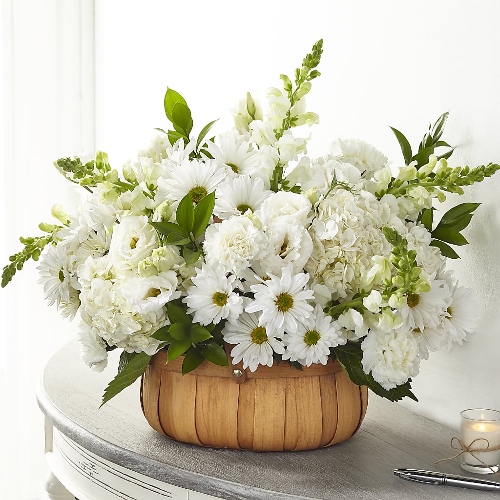 Pure Ivory Basket – VINE & IVY FLOWERS, Suffield CT