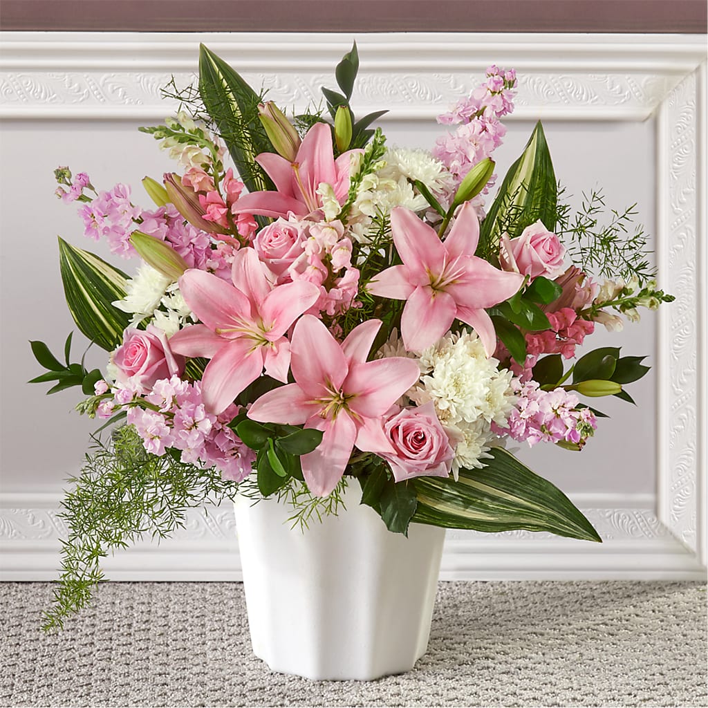 Simply Serene Floor Basket – VINE & IVY FLOWERS, Suffield CT