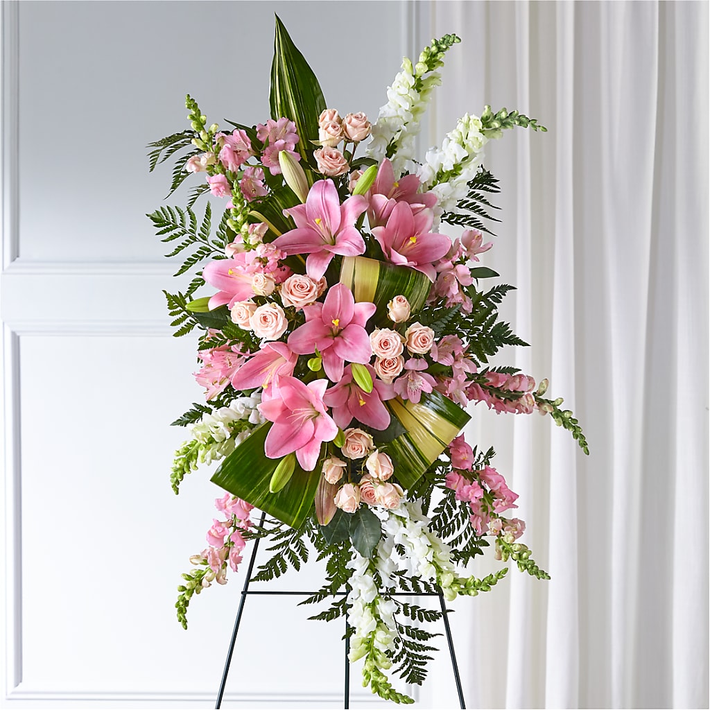 Elegant Embrace Standing Spray – VINE & IVY FLOWERS, Suffield CT