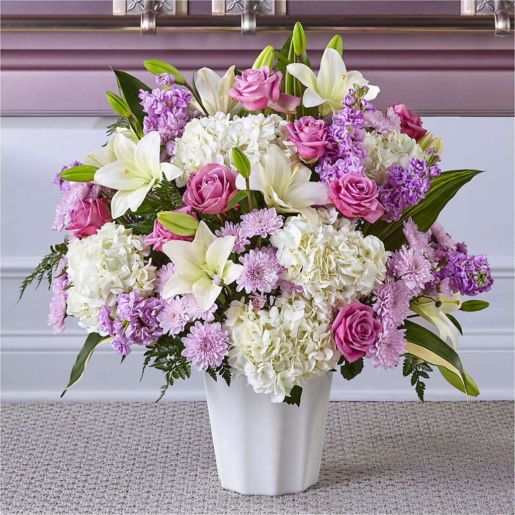Heaven Sent Floor Basket – VINE & IVY FLOWERS, Suffield CT