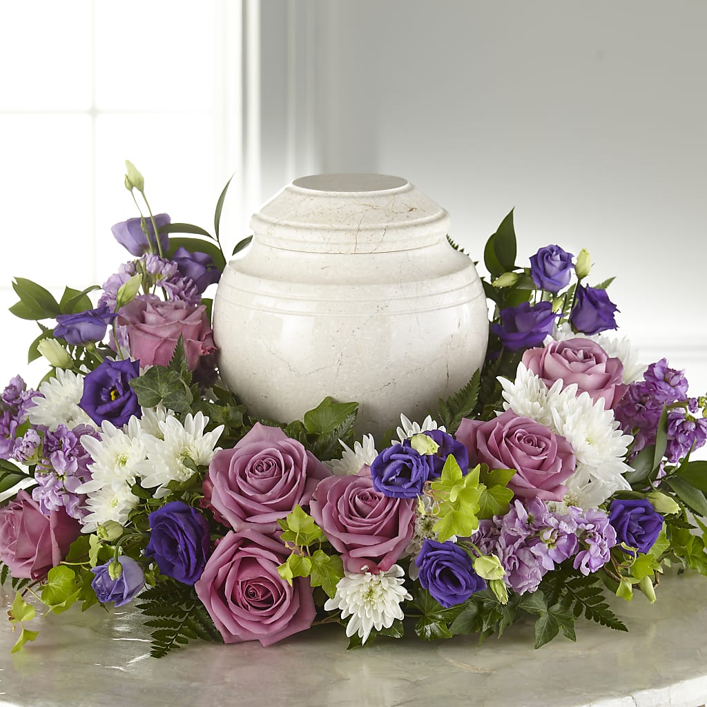 Blooming Sympathy Cremation Adornment – VINE & IVY FLOWERS, Suffield CT