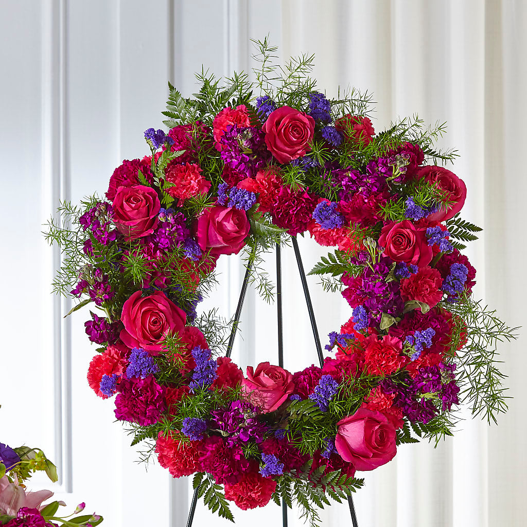 Calming Colors Wreath – VINE & IVY FLOWERS, Suffield CT