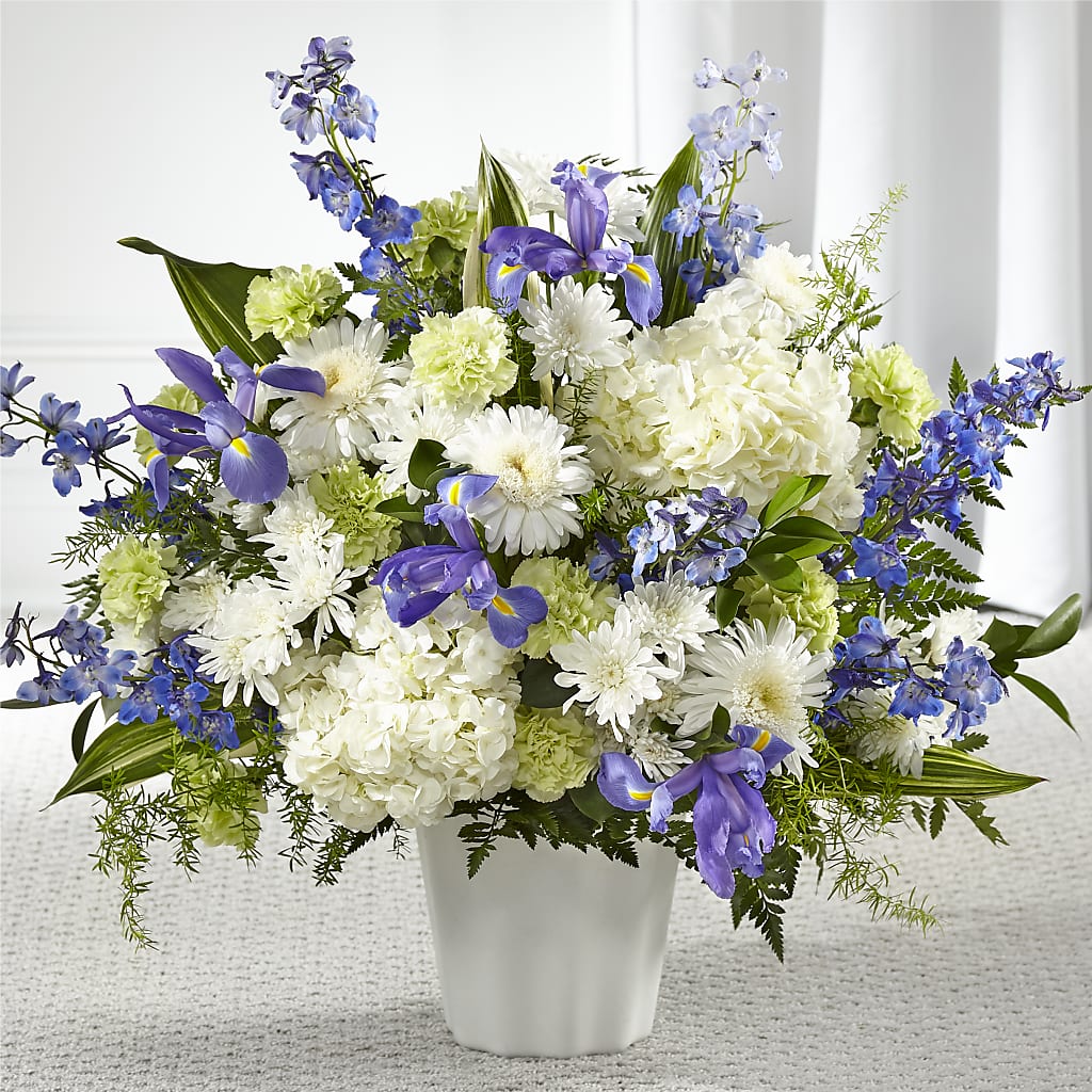 Soft Serenity Floor Basket – VINE & IVY FLOWERS, Suffield CT