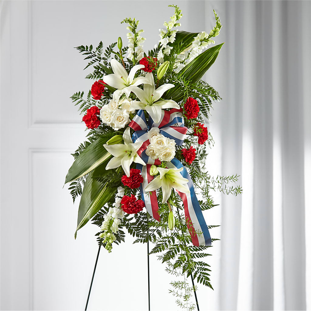 Stars of Life Standing Spray – VINE & IVY FLOWERS, Suffield CT