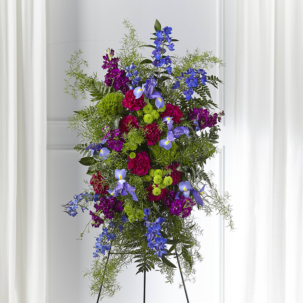 Heavenly Skies Standing Spray – VINE & IVY FLOWERS, Suffield CT