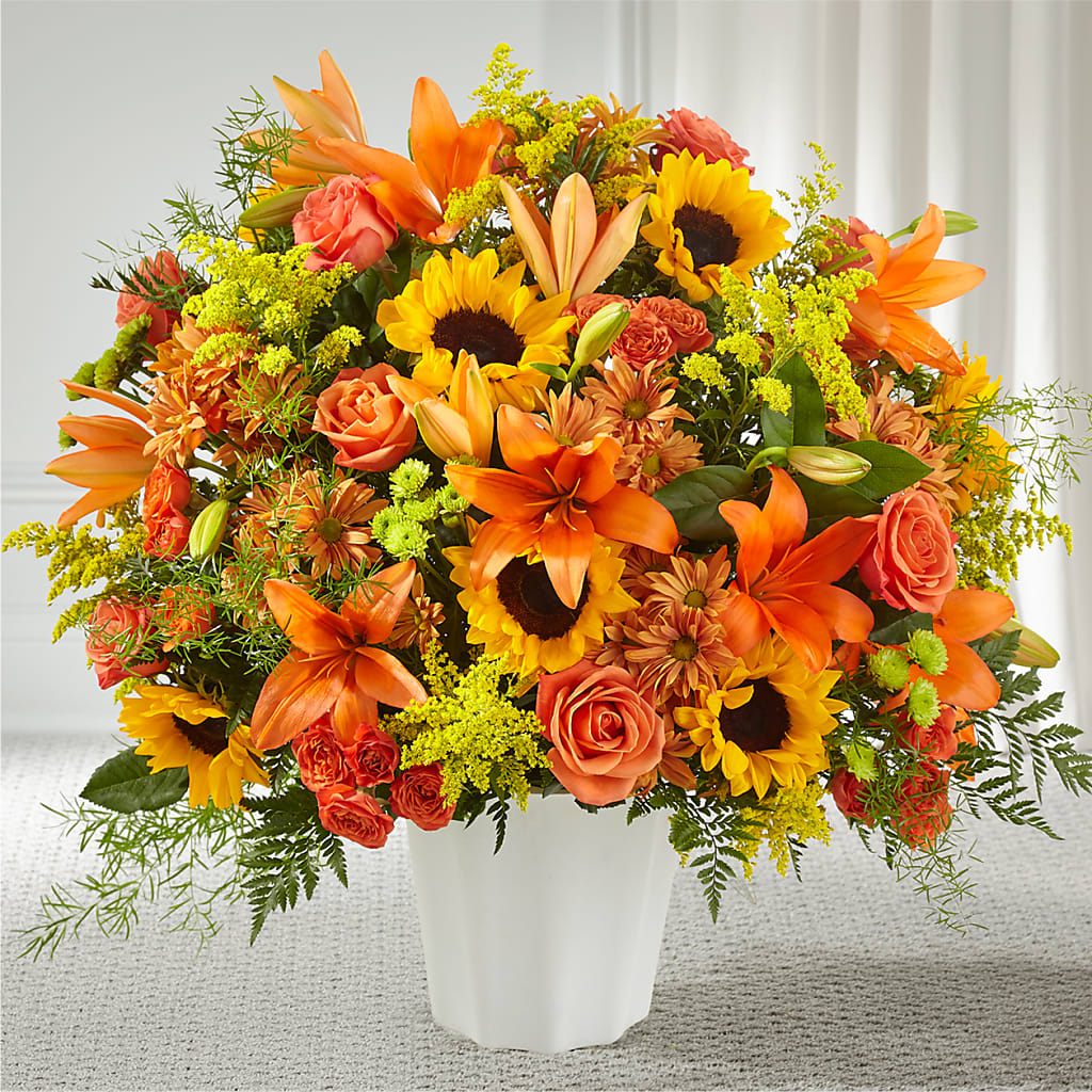 Harvest Thoughts Floor Basket – VINE & IVY FLOWERS, Suffield CT