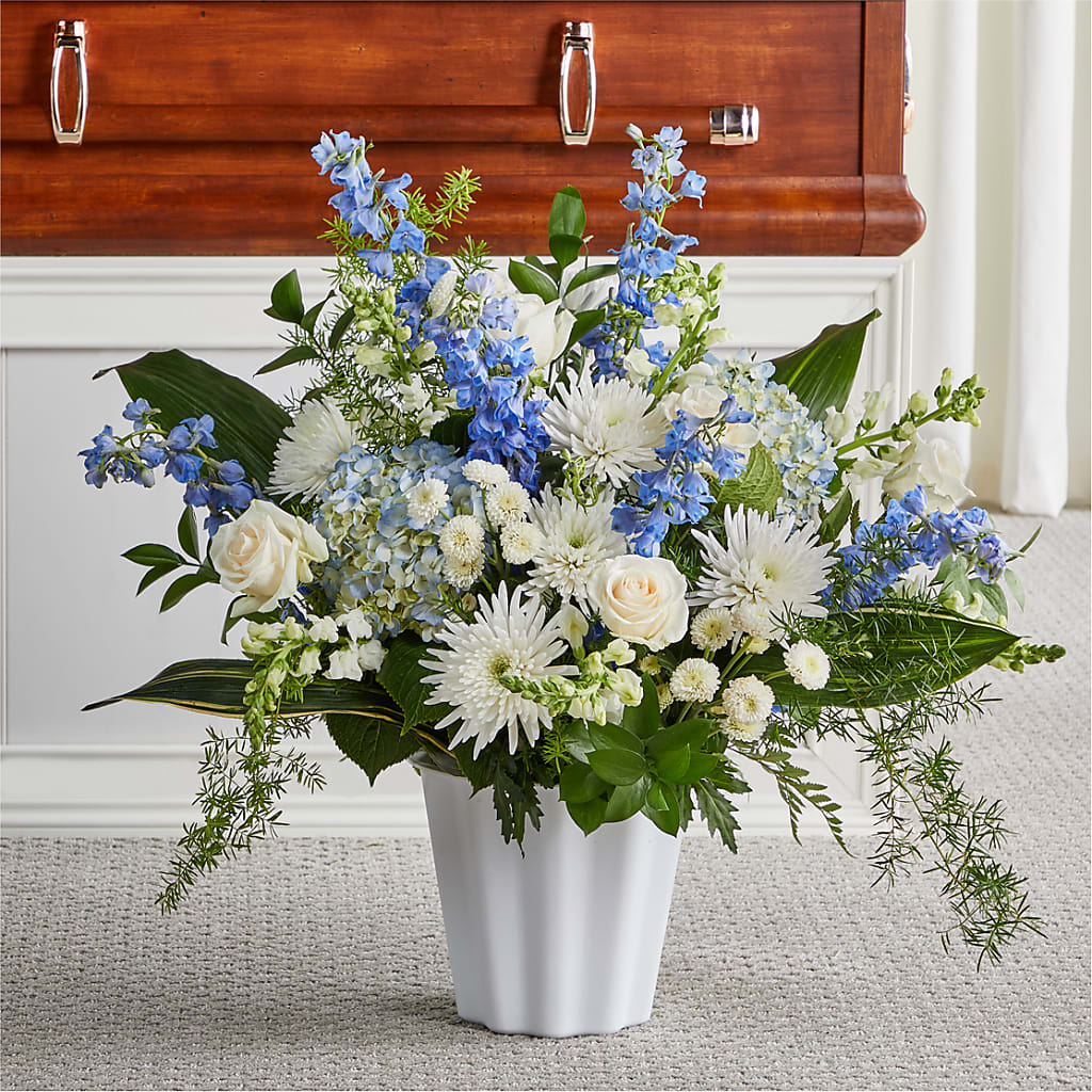 Everlasting Memories Floor Basket – VINE & IVY FLOWERS, Suffield CT