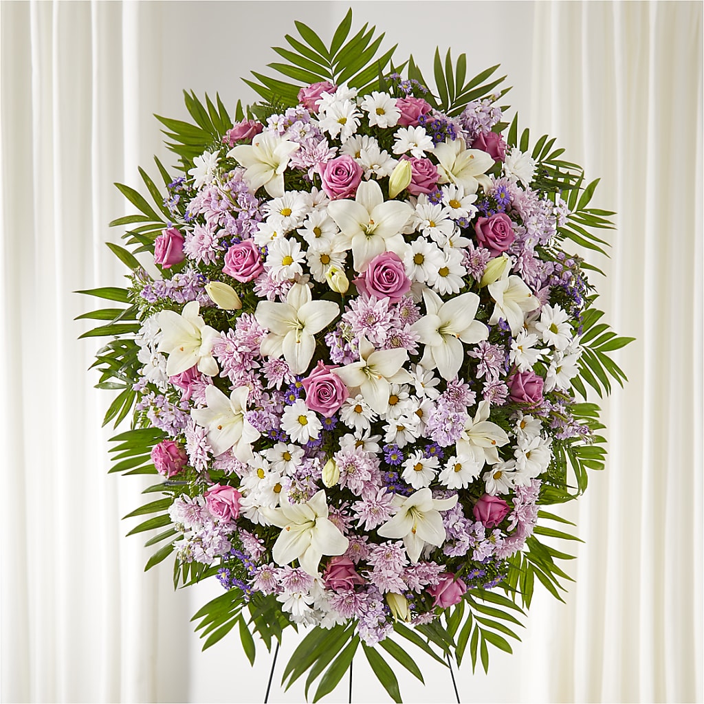 Surrounded by Love Standing Spray – VINE & IVY FLOWERS, Suffield CT