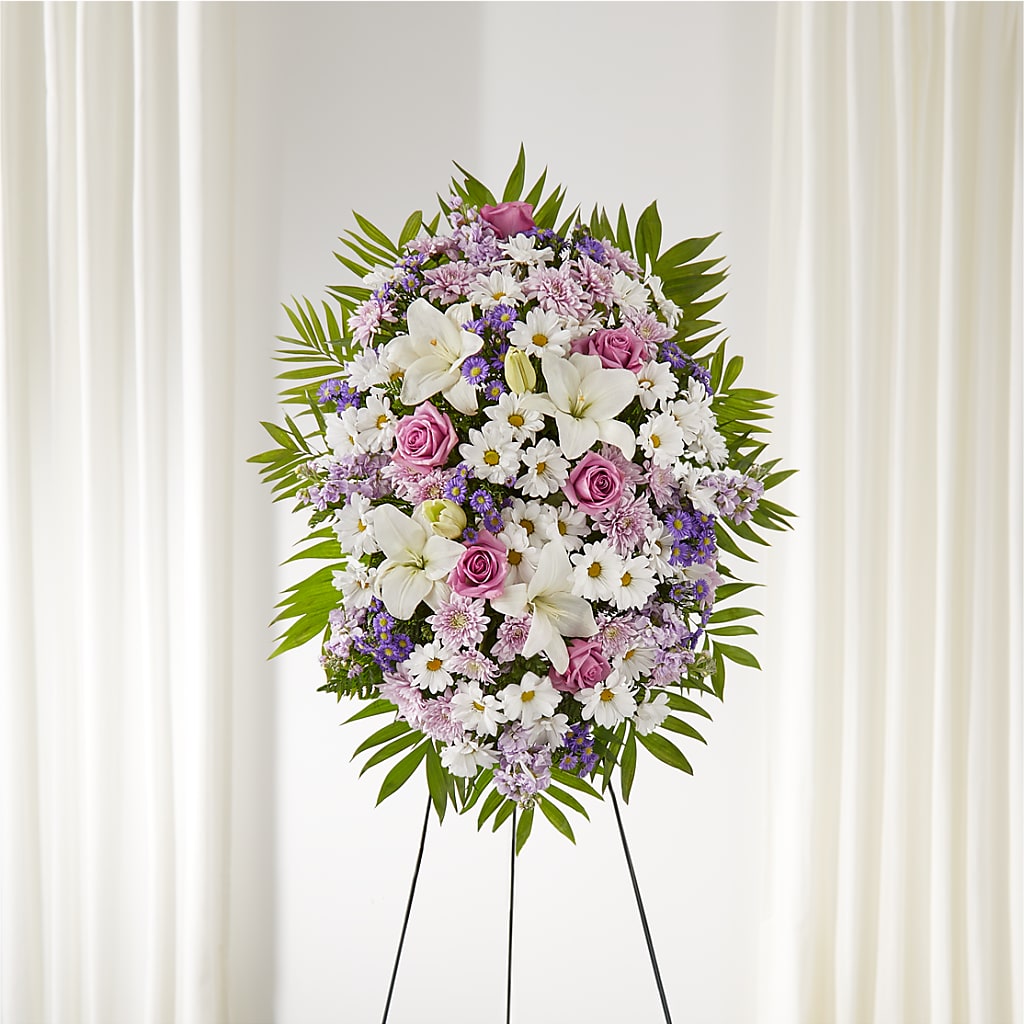 Surrounded by Love Standing Spray – VINE & IVY FLOWERS, Suffield CT