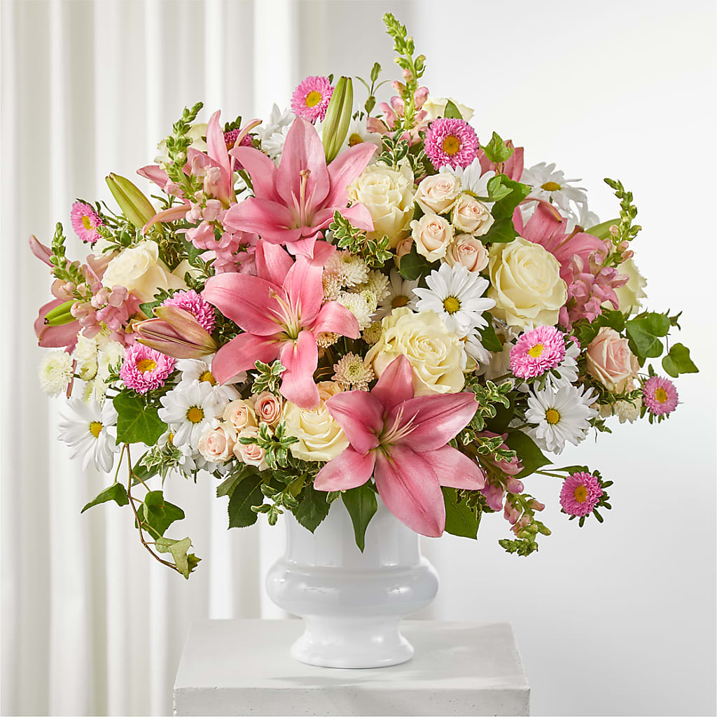 Empathetic Blooms Urn Arrangement – VINE & IVY FLOWERS, Suffield CT