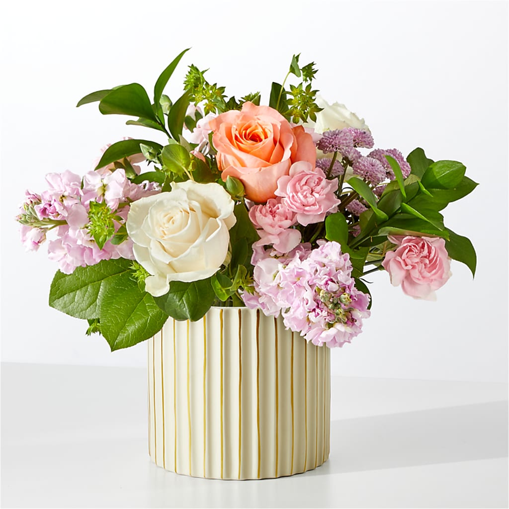French Market Bouquet with Ivory Vase – VINE & IVY FLOWERS, Suffield CT