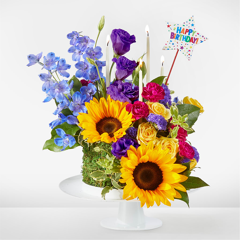 Star of the Day Floral Cake – VINE & IVY FLOWERS, Suffield CT