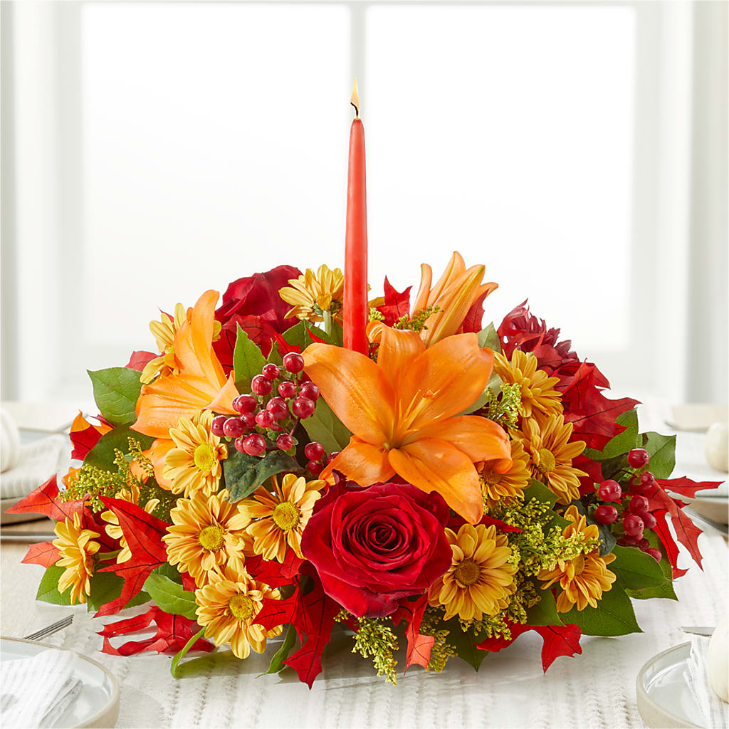 Autumn's Embrace Centerpiece – VINE & IVY FLOWERS, Suffield CT