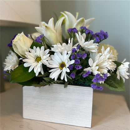 Beyond Blue Box Bouquet – VINE & IVY FLOWERS, Suffield CT