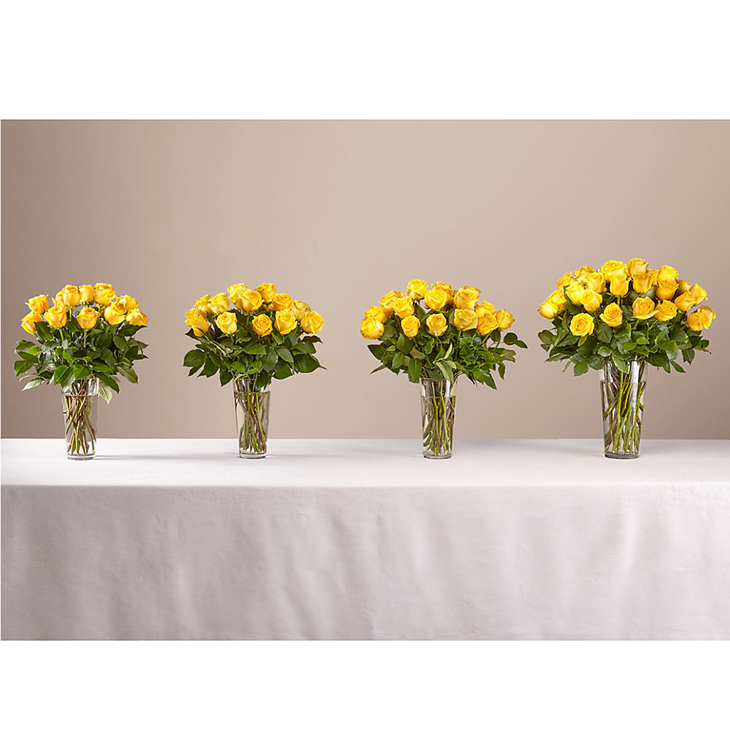 Long Stem Yellow Rose Bouquet – VINE & IVY FLOWERS, Suffield CT