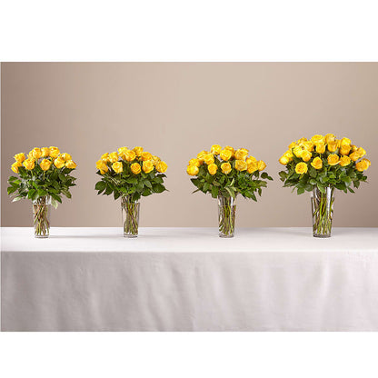 Long Stem Yellow Rose Bouquet – VINE & IVY FLOWERS, Suffield CT