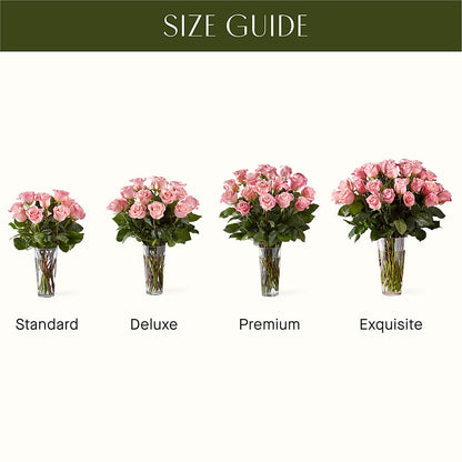 Long Stem Pink Rose Bouquet – VINE & IVY FLOWERS, Suffield CT