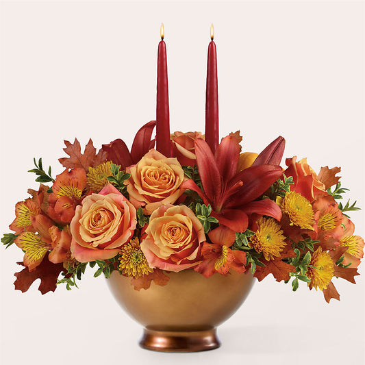 Harvest Table Centerpiece – VINE & IVY FLOWERS, Suffield CT
