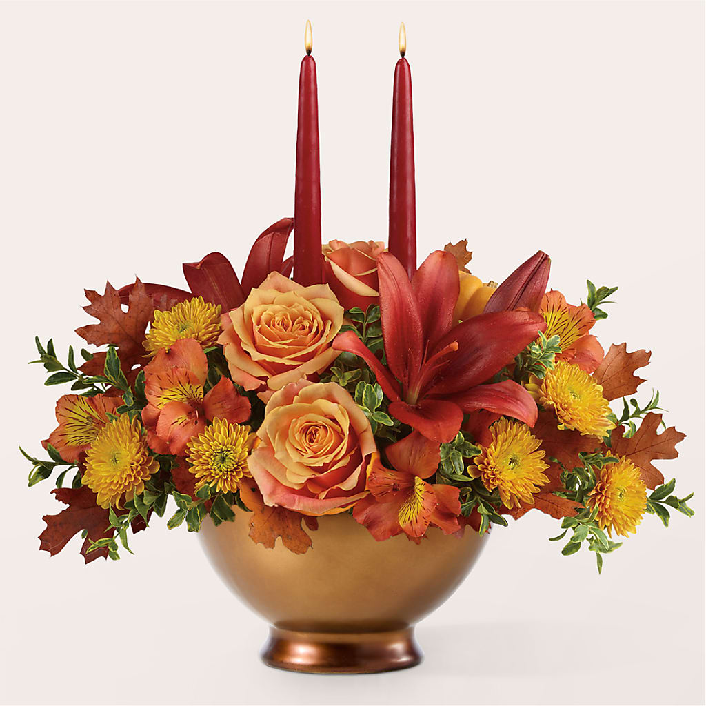 Harvest Table Centerpiece – VINE & IVY FLOWERS, Suffield CT
