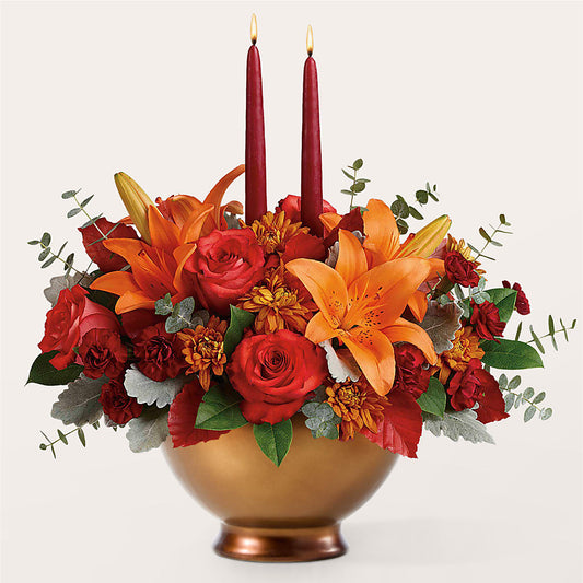 Fruits of Fall Centerpiece – VINE & IVY FLOWERS, Suffield CT