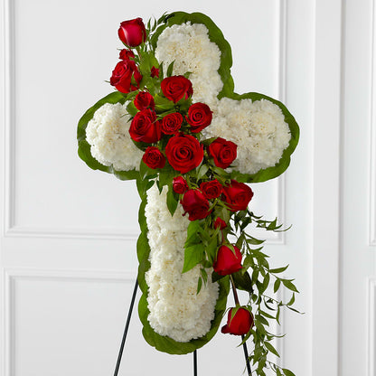 Floral Cross Easel – VINE & IVY FLOWERS, Suffield CT