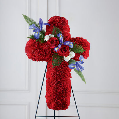 Faithful Hero Floral Cross – VINE & IVY FLOWERS, Suffield CT