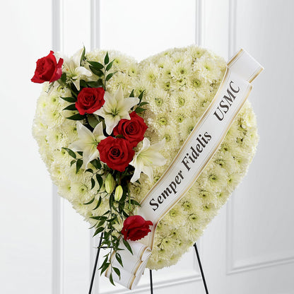 Heartfelt Hero Standing Heart – VINE & IVY FLOWERS, Suffield CT