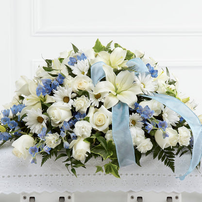 Tender Treasure Casket Spray – VINE & IVY FLOWERS, Suffield CT