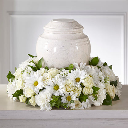 Ivory Gardens Cremation Adornment – VINE & IVY FLOWERS, Suffield CT