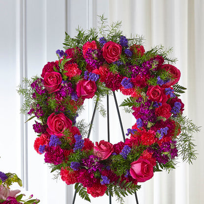 Calming Colors Wreath – VINE & IVY FLOWERS, Suffield CT