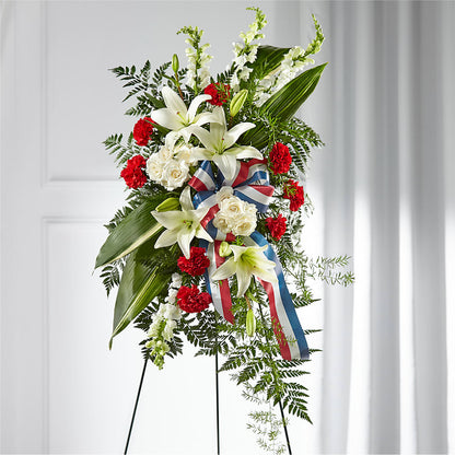 Stars of Life Standing Spray – VINE & IVY FLOWERS, Suffield CT