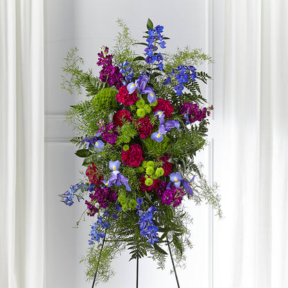 Heavenly Skies Standing Spray – VINE & IVY FLOWERS, Suffield CT