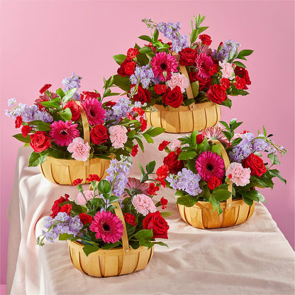Pink Picnic Basket – VINE & IVY FLOWERS, Suffield CT