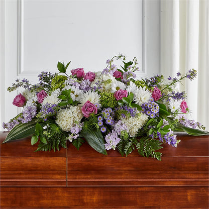 Meadows of Serenity Casket Spray – VINE & IVY FLOWERS, Suffield CT