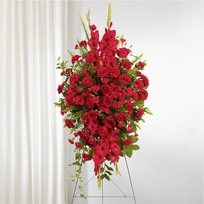 From the Heart Standing Spray – VINE & IVY FLOWERS, Suffield CT