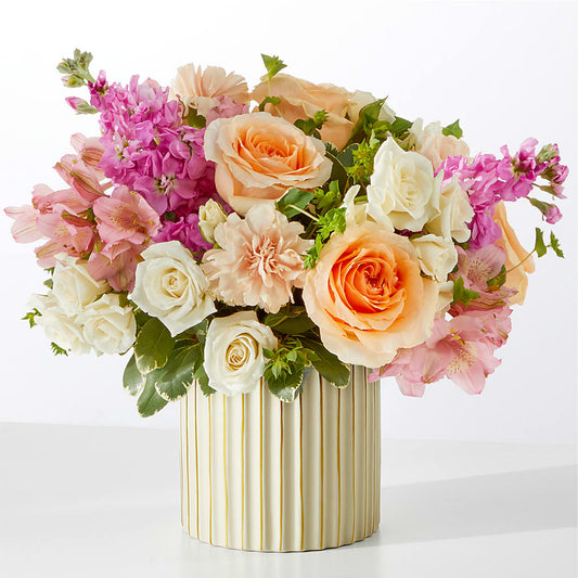 Paradise Bouquet with Ivory Vase – VINE & IVY FLOWERS, Suffield CT