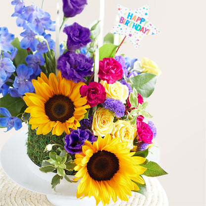 Star of the Day Floral Cake – VINE & IVY FLOWERS, Suffield CT