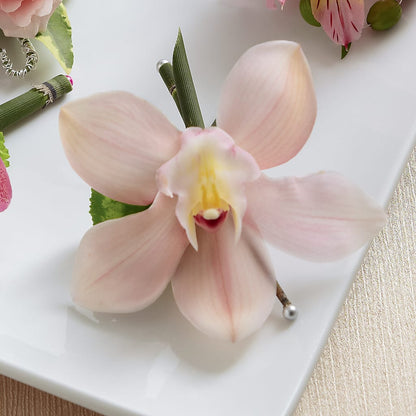Pink Cymbidium Boutonniere – VINE & IVY FLOWERS, Suffield CT
