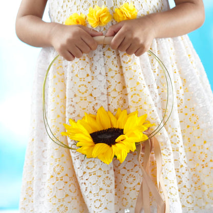Sweet Sunshine Flower Girl Bouquet – VINE & IVY FLOWERS, Suffield CT